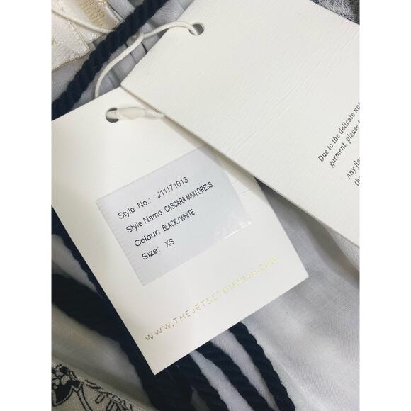 THE JETSET DIARIES TJD Cascara B&W Maxi Dress US XS NWT - Picture 14 of 16